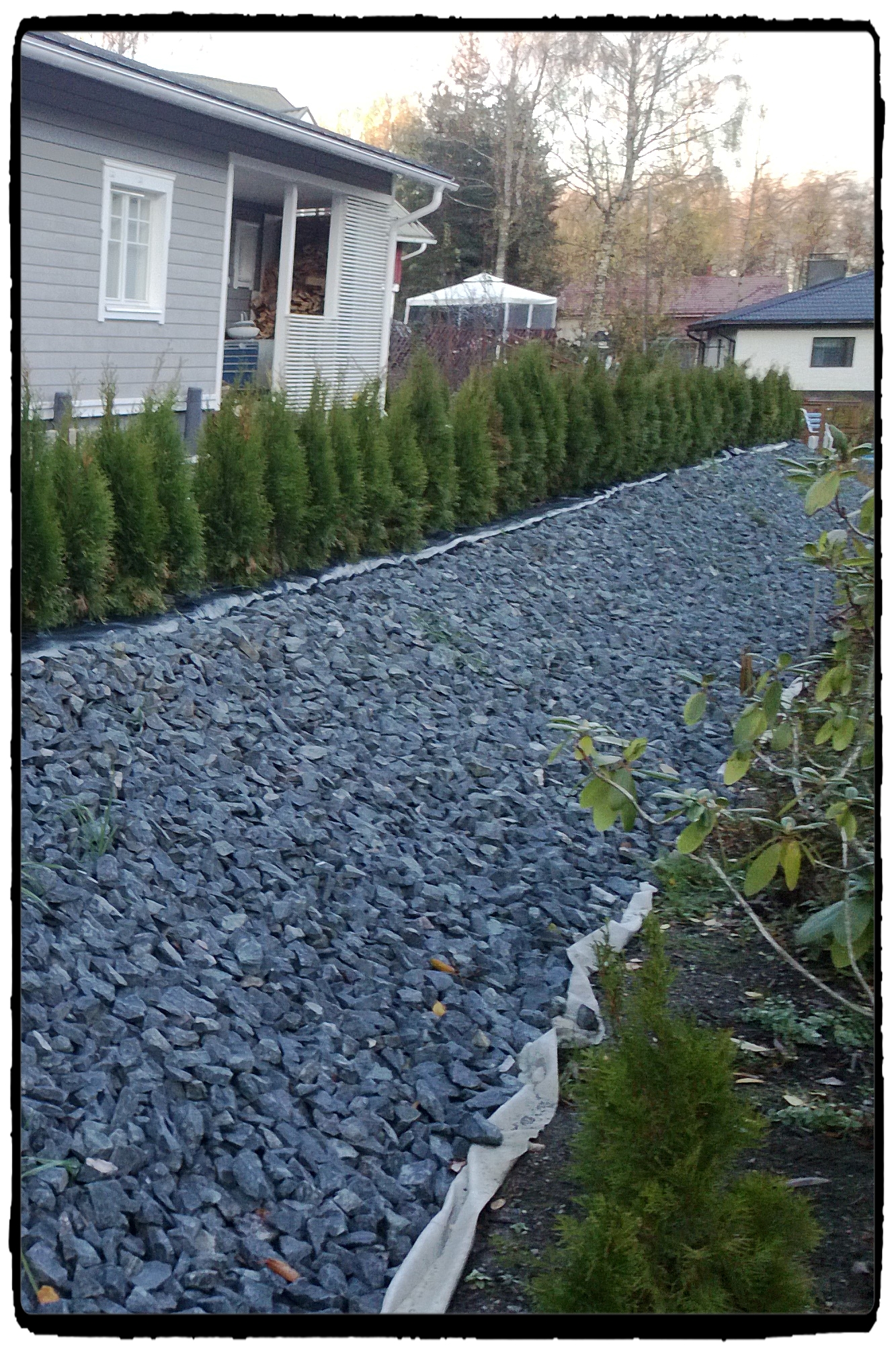 piharakentamine valmis